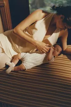 Ажурный трикотажный комбинезон из хлопка и шелка ZARA, экрю