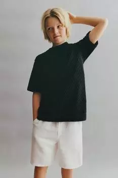 Ажурный жилет ZARA, черный