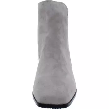 AZIA02 Женские замшевые ботильоны на блочном каблуке Donald J. Pliner, цвет Light Taupe