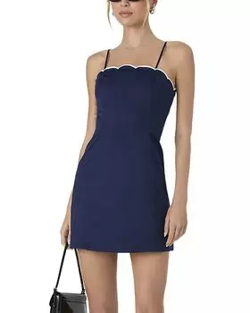 Азра Контраст Мини-платье FRENCH CONNECTION, синий