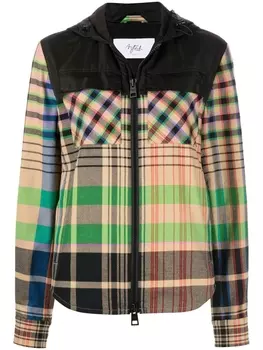 Aztech Mountain худи в клетку на молнии, черный