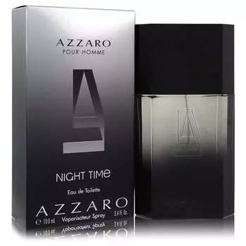Azzaro Night Time Eau De Toilette Spray 3.4 oz 100 ml for Men