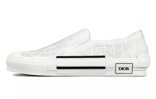 B23 Слип-он белый косой Dior