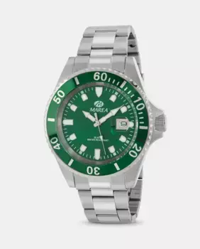 B36094/18 мужские часы из стали с зеленым циферблатом Marea, серебряный