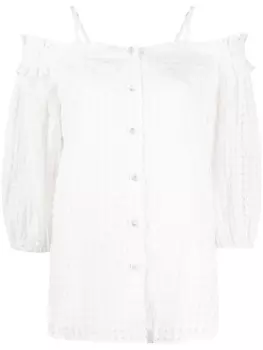 B+Ab блузка с открытыми плечами и оборками, белый