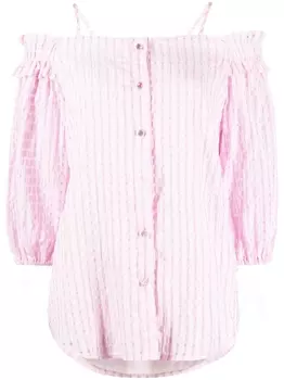 B+Ab блузка с открытыми плечами и оборками, розовый
