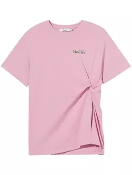 B+Ab футболка с драпировкой, розовый