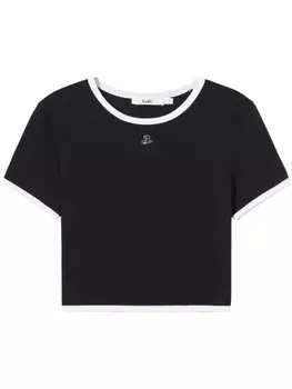 B+Ab футболка с логотипом и стразами, черный