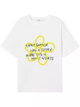 B+Ab футболка с надписью, белый