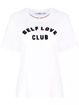 B+Ab футболка Self Love Club с цепочкой, белый