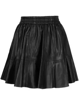 B+Ab high-waisted pleated skirt, черный