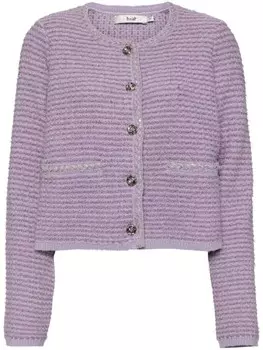 B+ab кардиган с бахромой и застежкой на пуговицы, фиолетовый