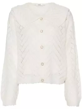 B+ab кардиган с длинными рукавами и застежкой на пуговицы, белый