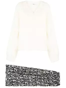 B+ab комплект из топа и юбки, белый