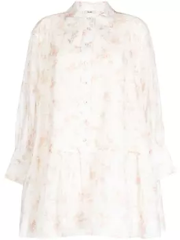 B+Ab платье-рубашка с цветочным принтом, желтый