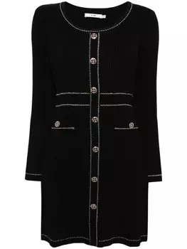 B+ab платье с эффектом металлик, черный