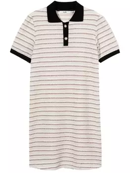 B+Ab полосатое платье мини с воротником поло, розовый