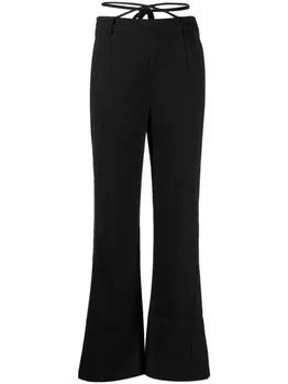 B+ab расклешенные брюки с завязками, черный