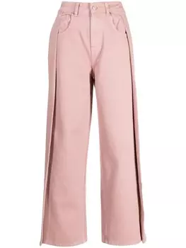 B+ab широкие джинсы со вставками, розовый