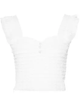 B+ab текстурированный топ с оборками, белый
