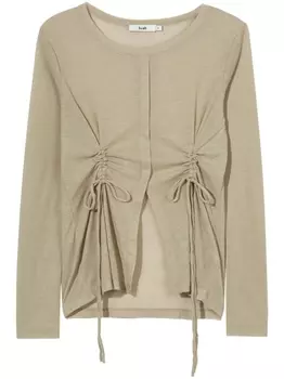 B+Ab топ из джерси со сборками, зеленый