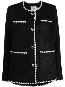 B+Ab твидовый жакет с карманами, черный