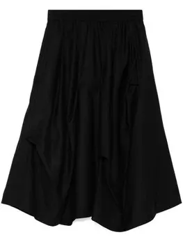 B+ab юбка А-силуэта с драпировкой, черный
