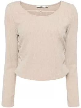 B+ab вырезанный ребристый верх, коричневый