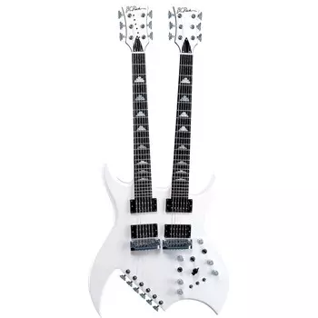 B.C. Rich Электрогитара Rich Rich "B" Legacy с двойным грифом, белая