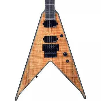 B.C. Rich JR-V Extreme Exotic с электрогитарой Floyd Rose Spalted Maple
