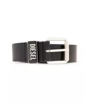 B Глянцевый ремень с петлей Diesel, черный