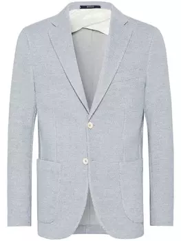 B Jersey Небесно-голубая куртка из хлопковой смеси Boggi Milano, синий