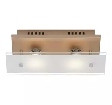 *B-Kartonage Briloner Smart Gold Светодиодный потолочный светильник, 2 лампы, Бледное золото