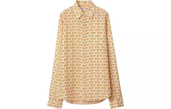 B Шелковая рубашка Burberry, Gold