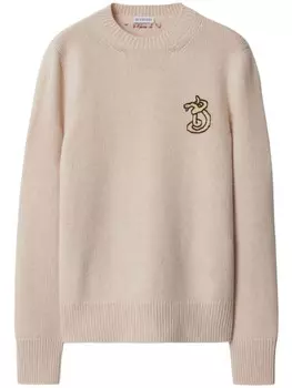 B Свитер со змеей Burberry, нейтральный цвет