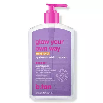 B.tan Glow Your Own Way Next Level, Прозрачный гель-автозагар, 437 мл