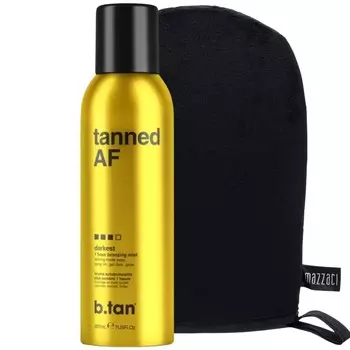 B.tan Tanned Af Bronzing Mist Туман + перчатка