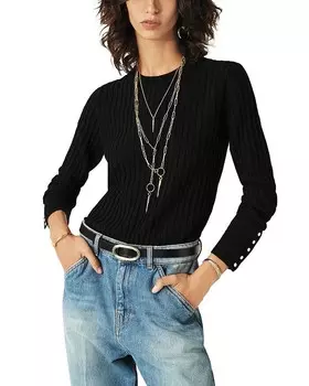 Ba&sh Джинни Свитер, черный