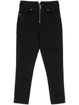 Ba&Sh джинсы Iago с вышитым логотипом, черный