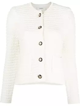 Ba&Sh кардиган Gaspard с круглым вырезом, белый