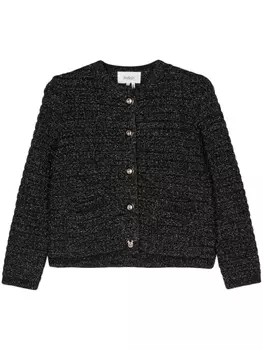 Ba&Sh кардиган Gaston с эффектом металлик, черный