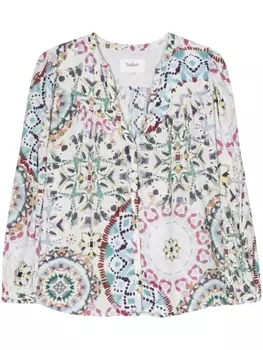 Ba&Sh рубашка Luigi с абстрактным принтом, белый