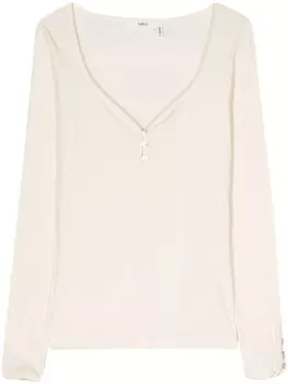 Ba&Sh топ Ollie в рубчик, нейтральный цвет