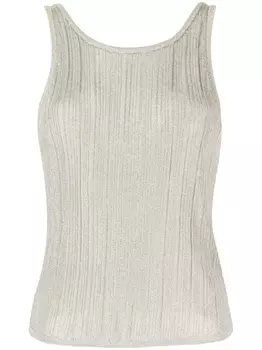 Ba&Sh топ с эффектом металлик, желтый