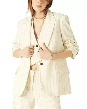 Ba&sh Вы знаете полосатый пиджак Epona, слоновая кость/кремовый