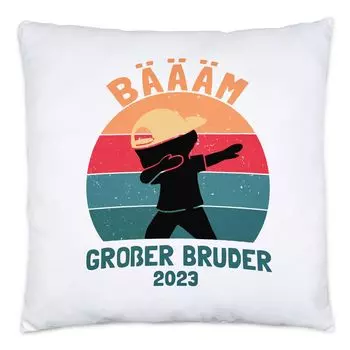 Бааам! Подушка Big Brother 2023 с наполнителем «Объявление о рождении ребенка» 40x40см Hey!Print