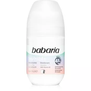 Babaria Deodorant Невидимый шариковый антиперспирант от белых и желтых пятен 50 мл