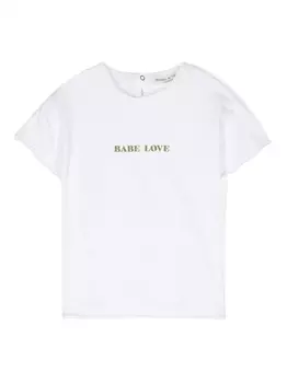 Babe And Tess футболка с логотипом, белый