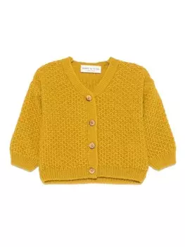 Babe And Tess кардиган с V-образным вырезом, желтый