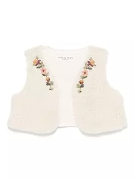 Babe And Tess жилет из шерпы, серый